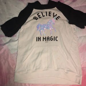 Flip sequin unicorn hoodie